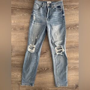 Insane Gene - Classic Distressed Gray Jeans